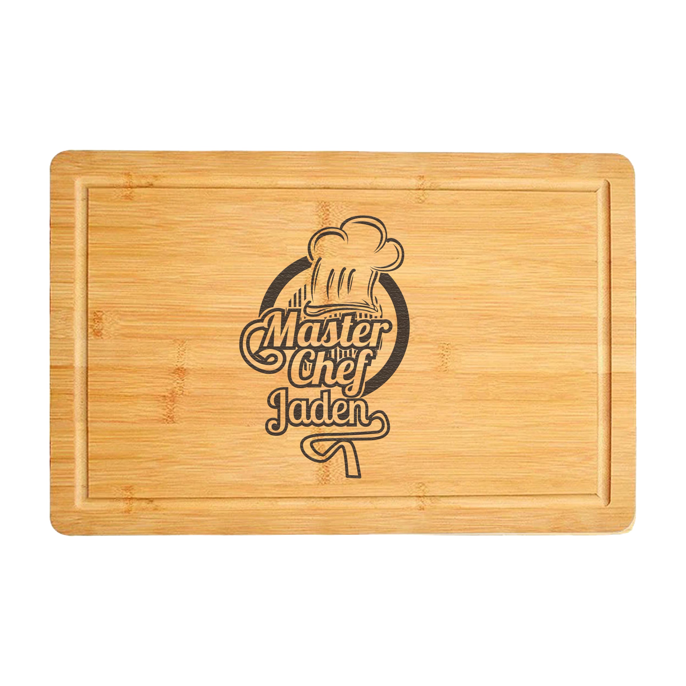 Personalized Chefs Bamboo Cutting Board