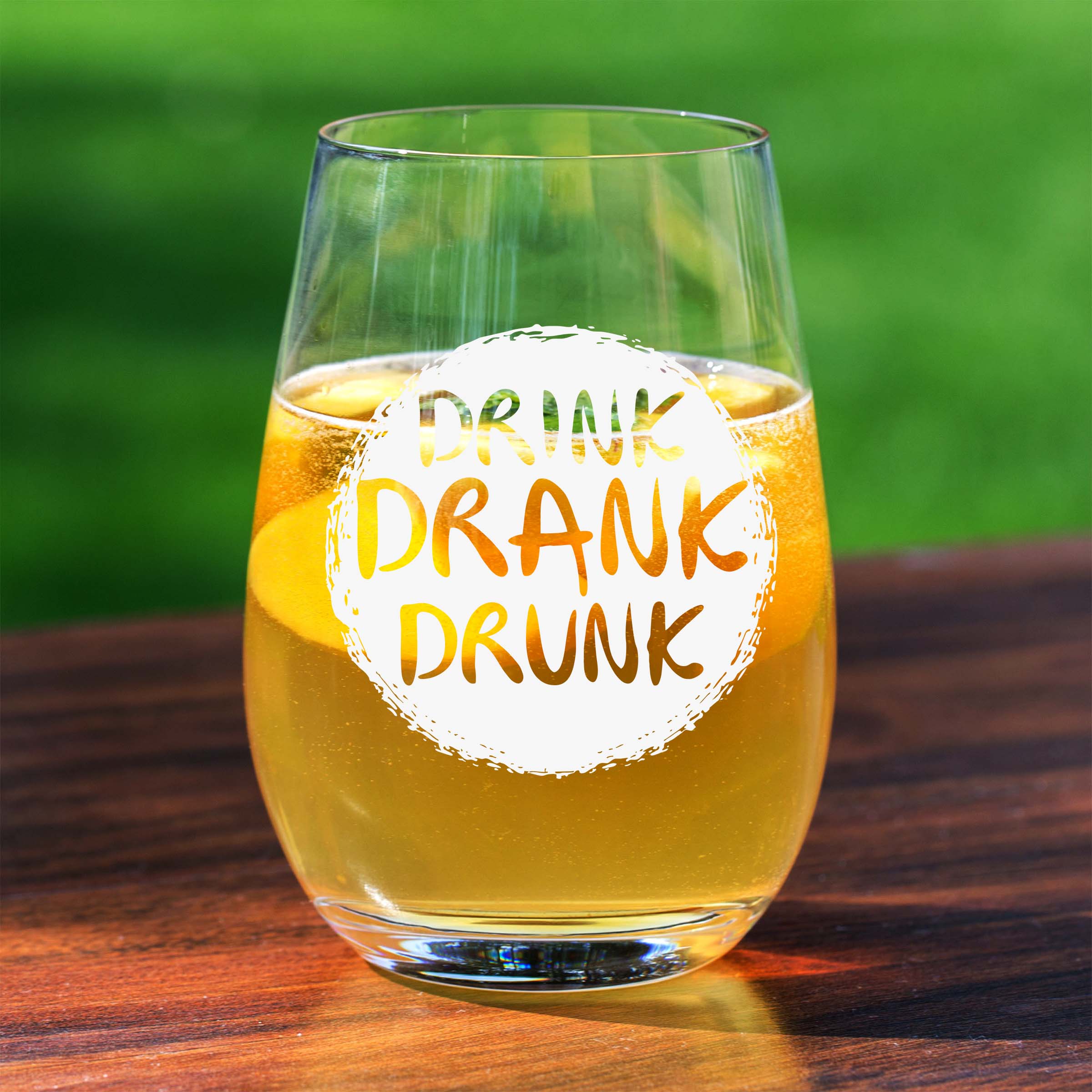 Drink Drank Drunk - Engraved Funny Drinking Cup, Alcohol Gift Mug,  Alcoholic Tumbler Mug