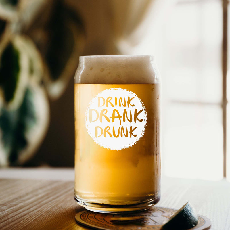 Personalized Drink Drank Dunk Single Beer Glass