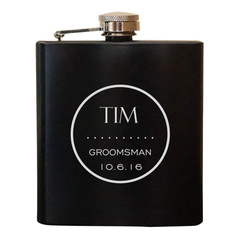 Customized Groomsmen Flask (932)
