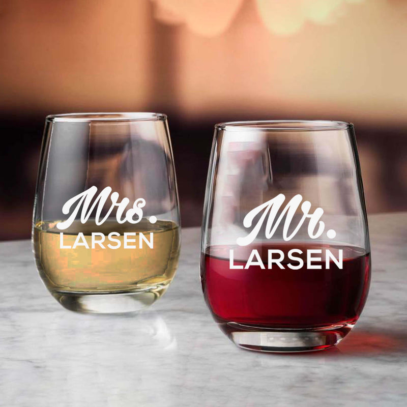 Customized Mr. & Mrs. with Last Name