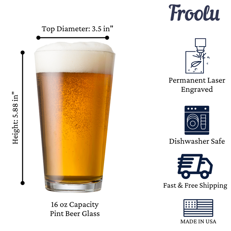 Personalized Drink Mode On Single Beer Glass