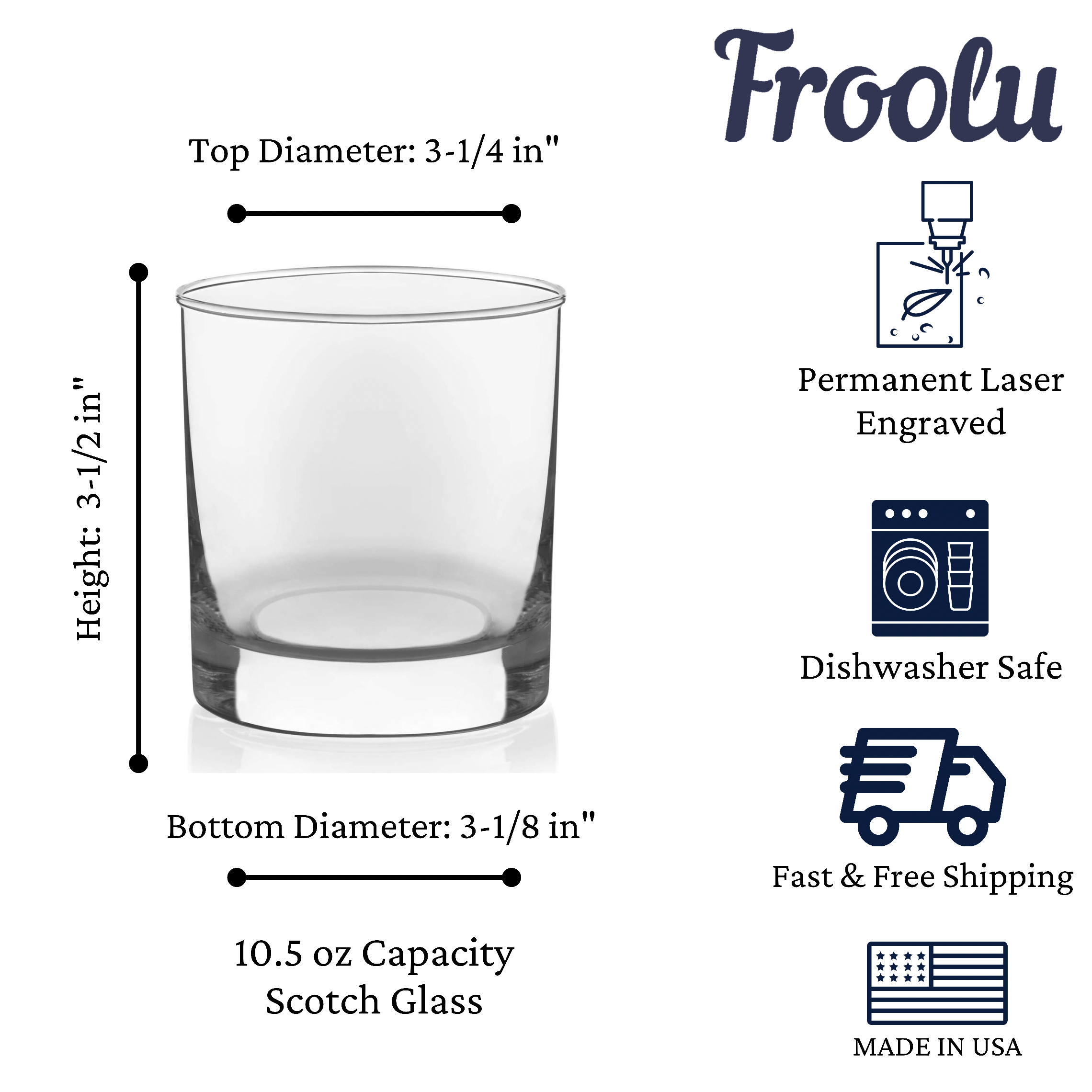 Groomsmen Party Personalized Scotch Glass