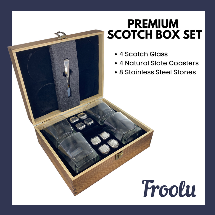 Etched Vintage Limited Edition Scotch Box Gift Set