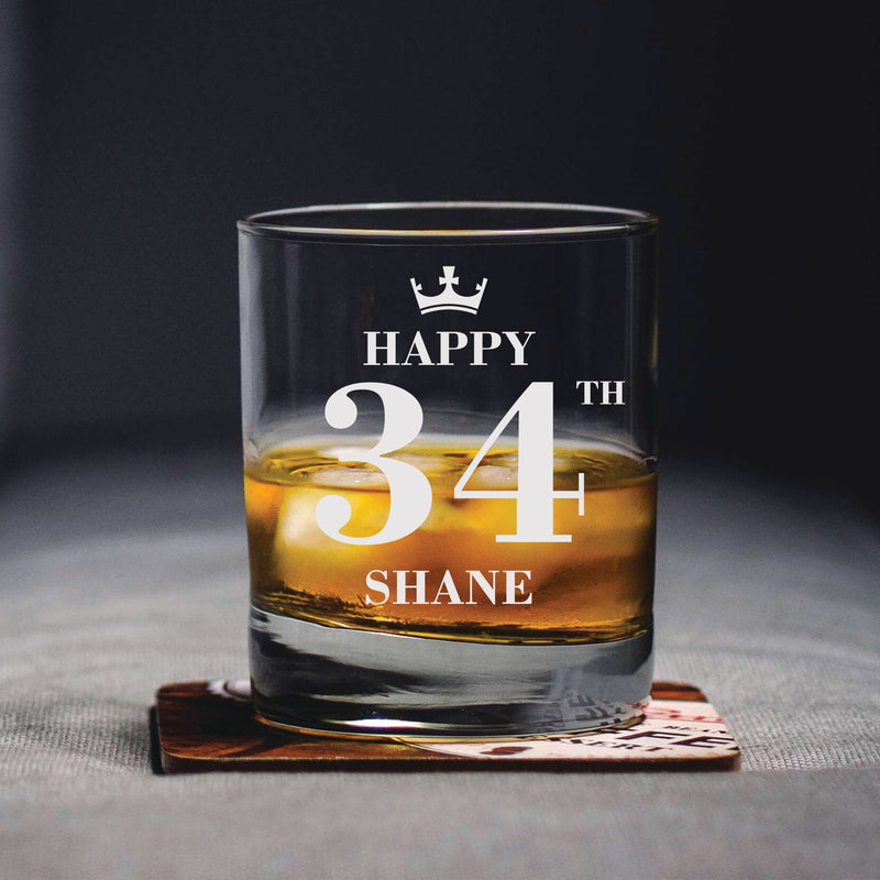 Customized Birthday Glass