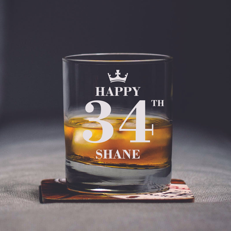 Personalized Birthday Glass
