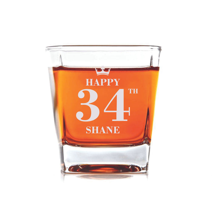 Personalized Birthday Glass