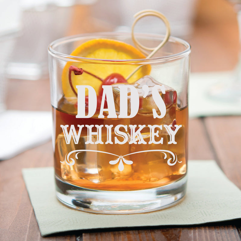 Personalized Dad Whiskey Glass Best Gift for Father