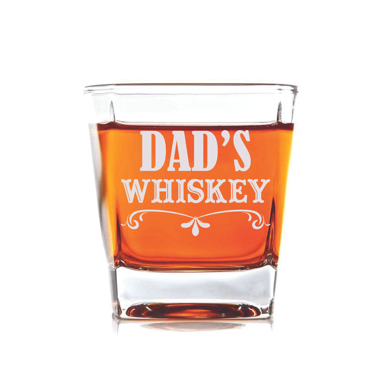 Customized Dad Whiskey Glass Best Gift for Father