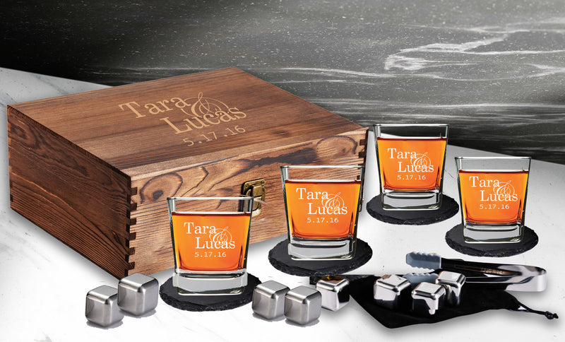 Customized Anniversary Scotch Box Gift Set