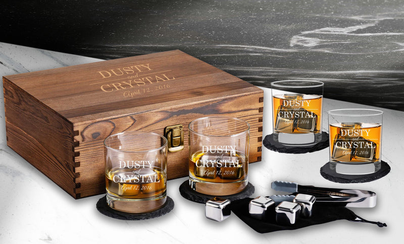 Personalized Wedding Scotch Box Gift Set