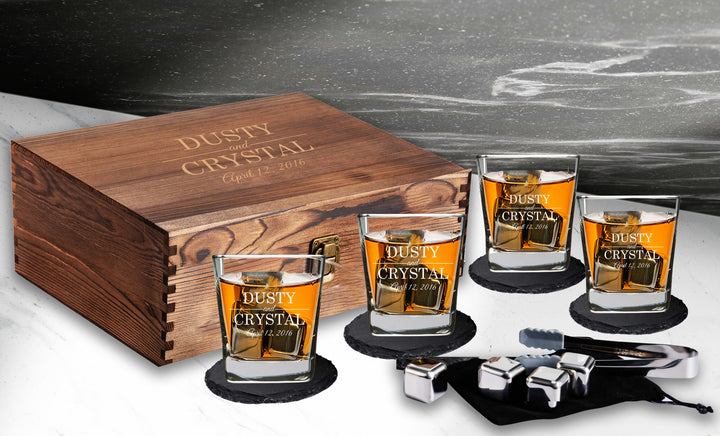 Customized Wedding Scotch Box Gift Set