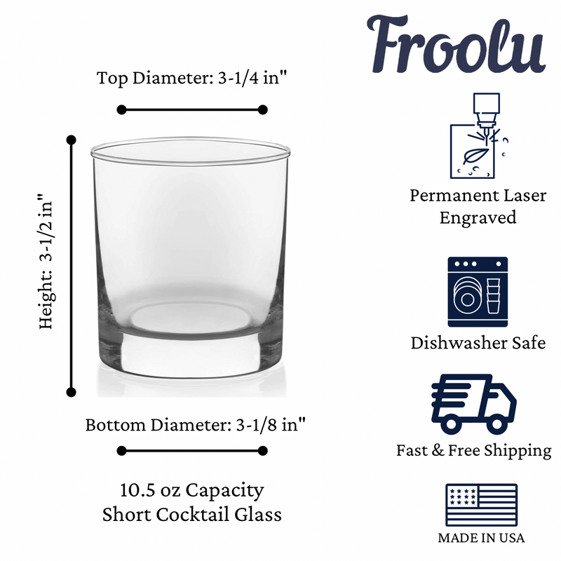 Customized Short Cocktail Glass