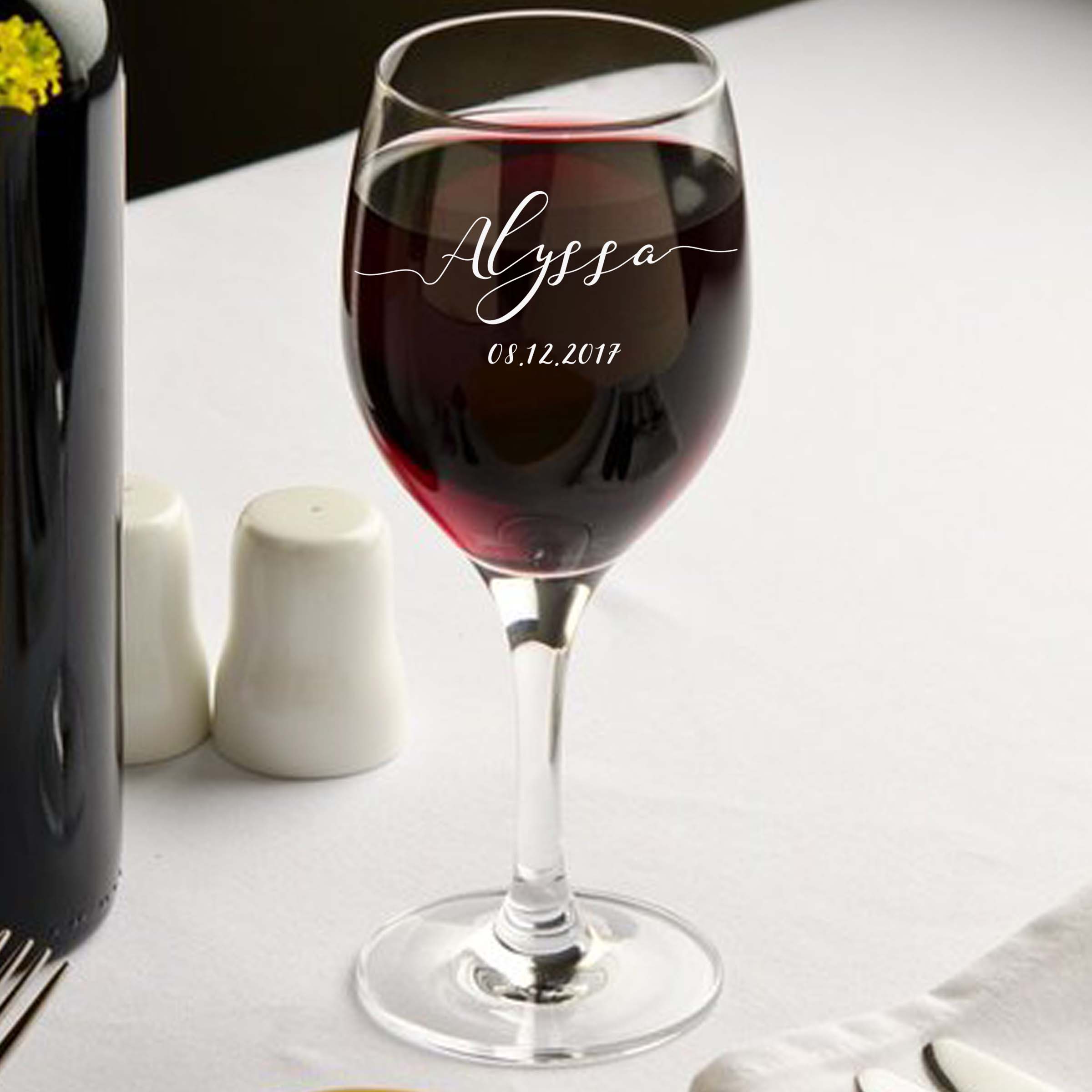 Simple Elegant Customized Wine Glass