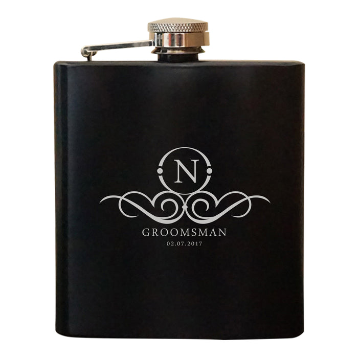 Customized Groomsmen Flask (4117)