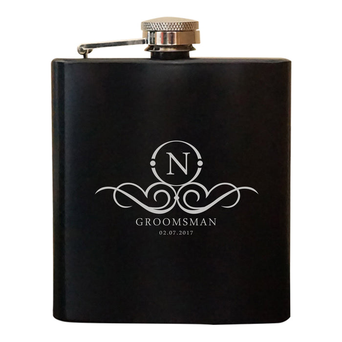 Personalized Groomsmen Flask (4117)