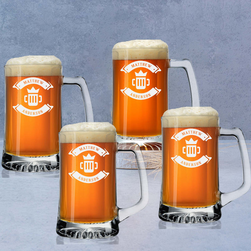 Customized Beer Design Beer Mug Set