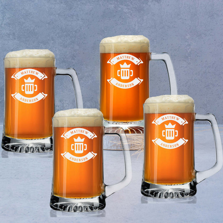 Personalized Beer Design Beer Mug Set