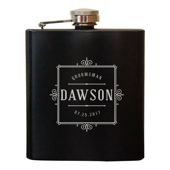 Customized Groomsmen Flask (4137)