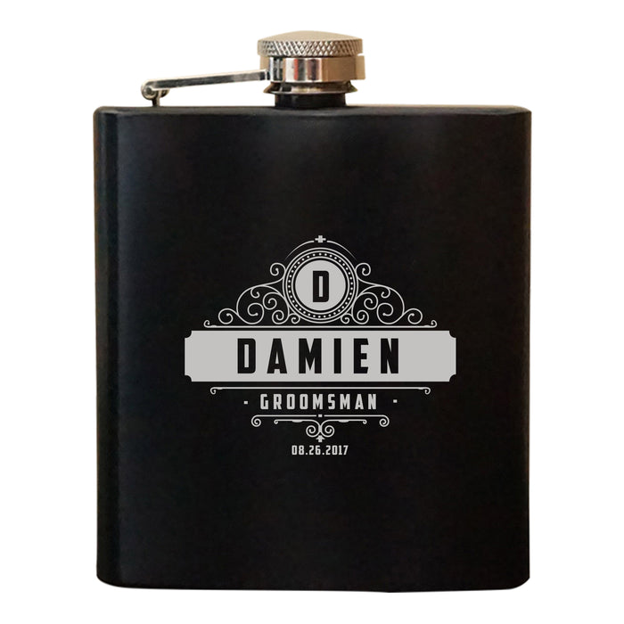 Customized Groomsmen Flask (4147)