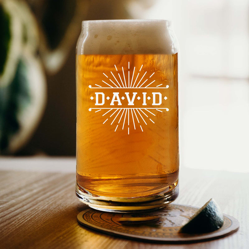 Personalized Sparks Beer Glass
