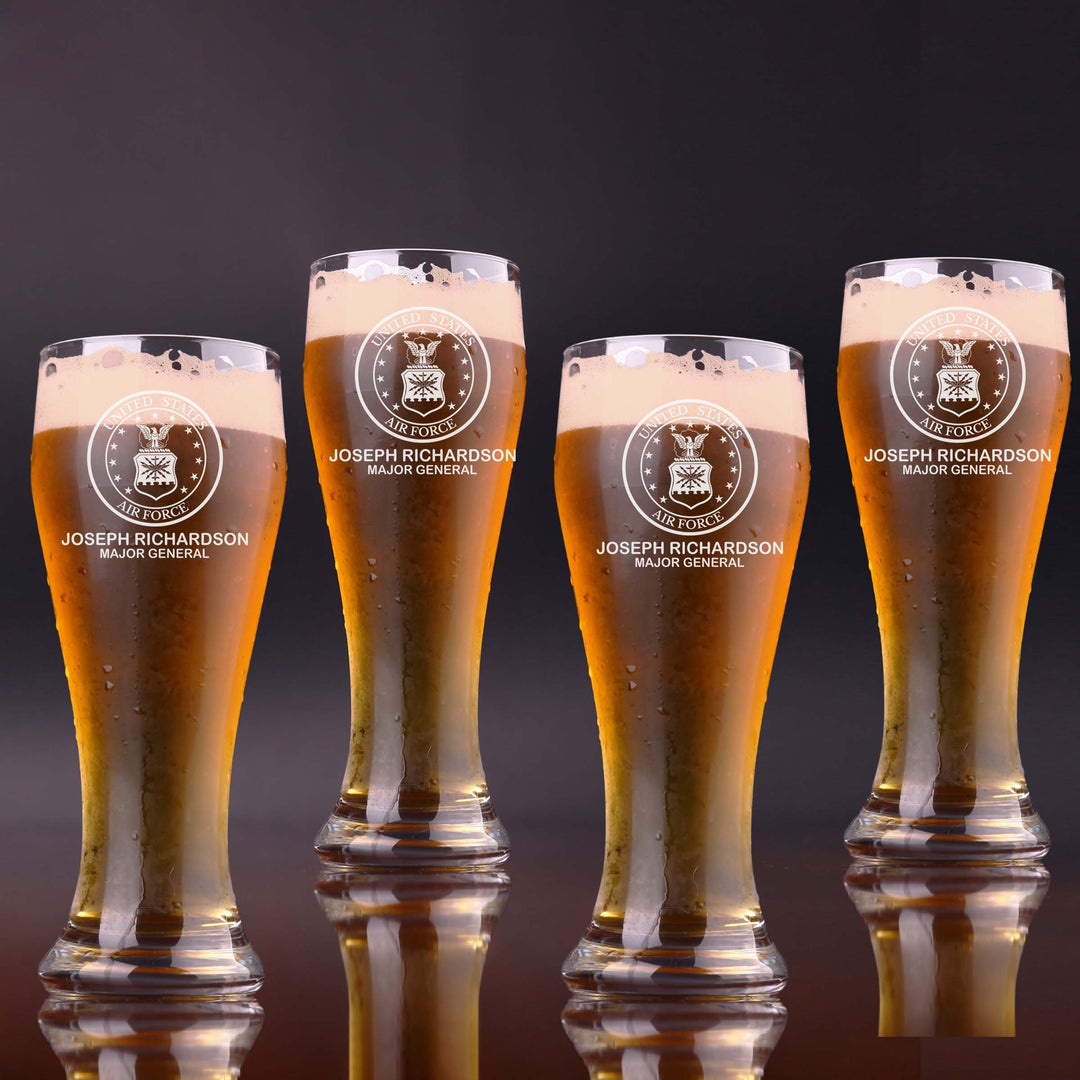 Air Force Customized Beer Glass Set