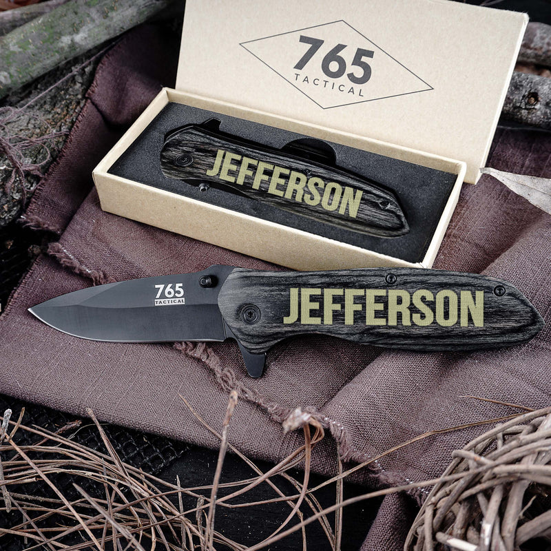 Personalized Proud US Army Pocket Knife and Box Option