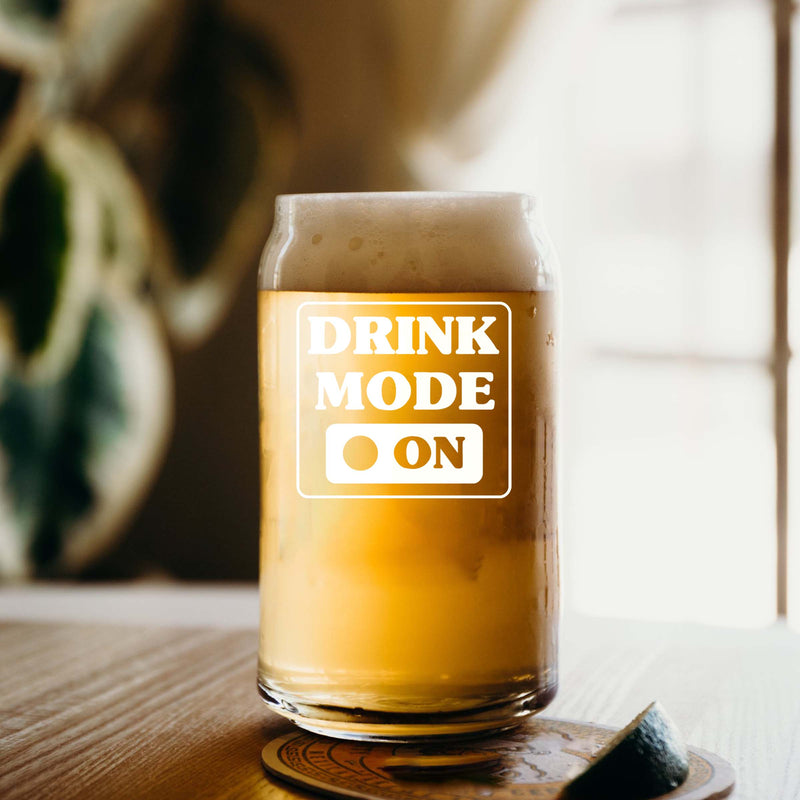 Customized Drink Mode On Single Beer Glass