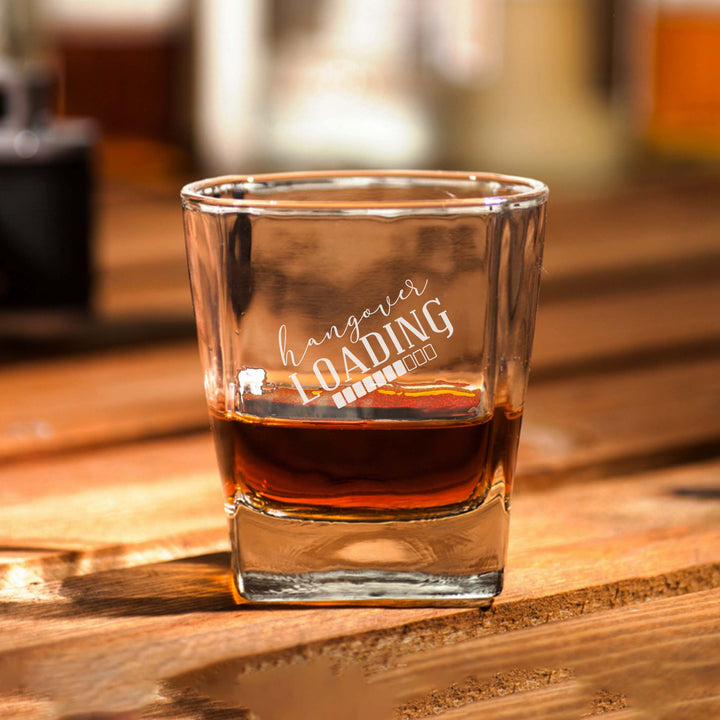 Hangover Loading Engraved Scotch Glass