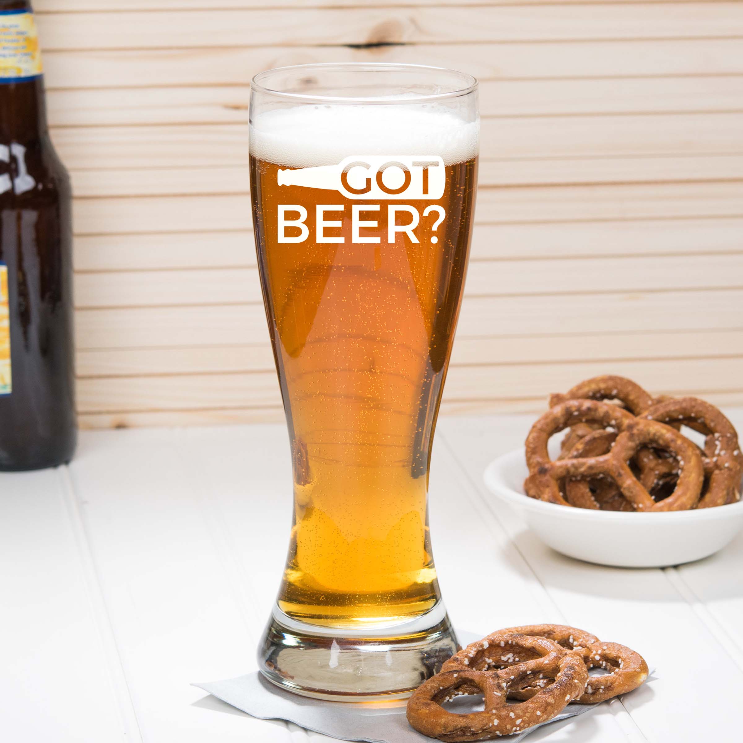 Engraved Got Beer? Single Beer Glass