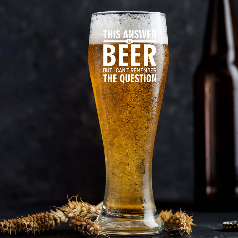 Engraved This Answer is Beer but I Can&