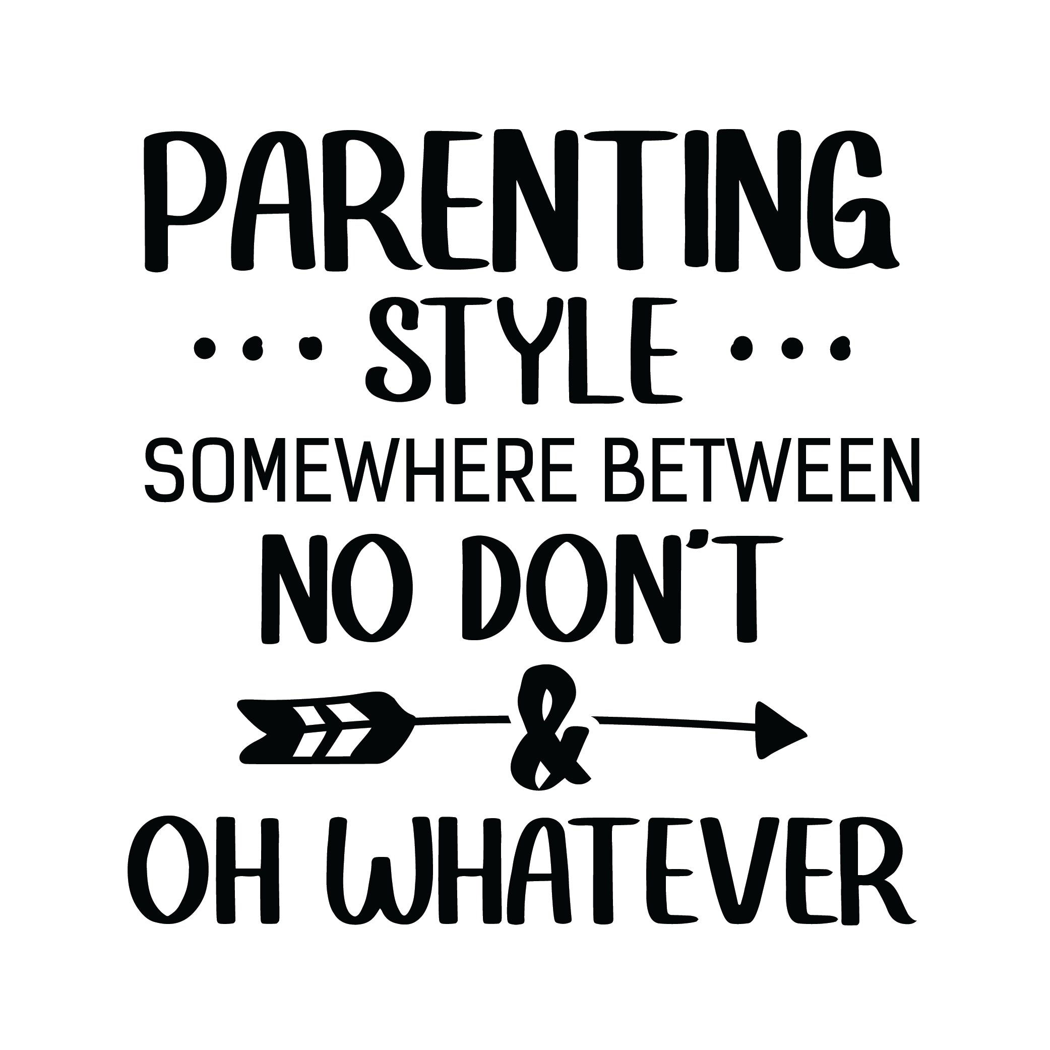 Parenting Style Somewhere Between No Don't & Oh Whatever