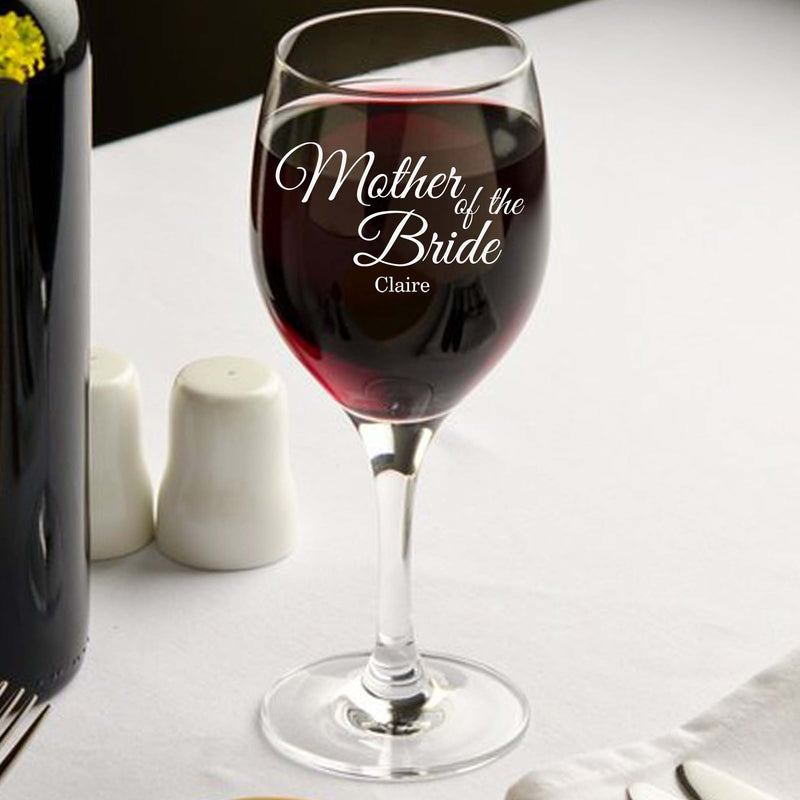 Mother of the Bride Wine Glass