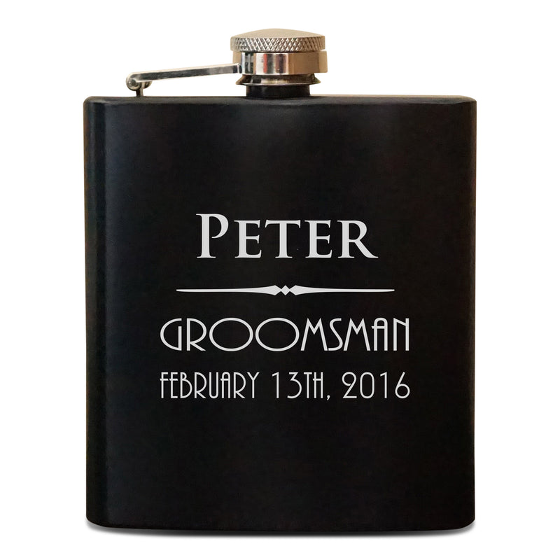 Customized Groomsmen Flask Set (925)