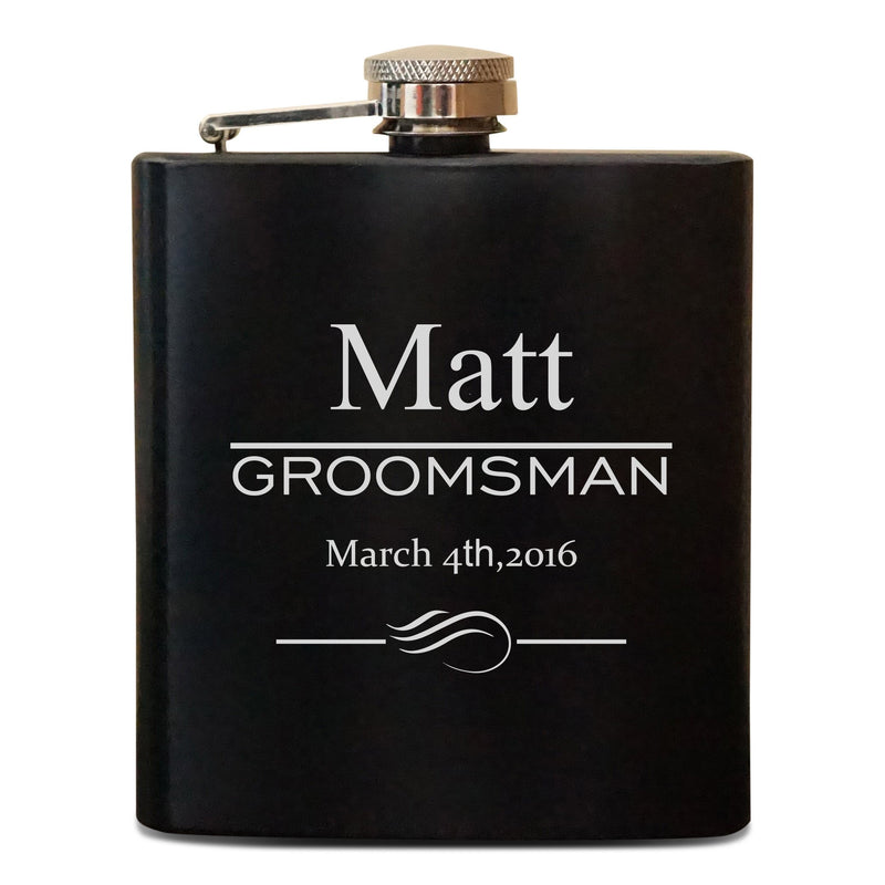 Personalized Groomsmen Flask (927)