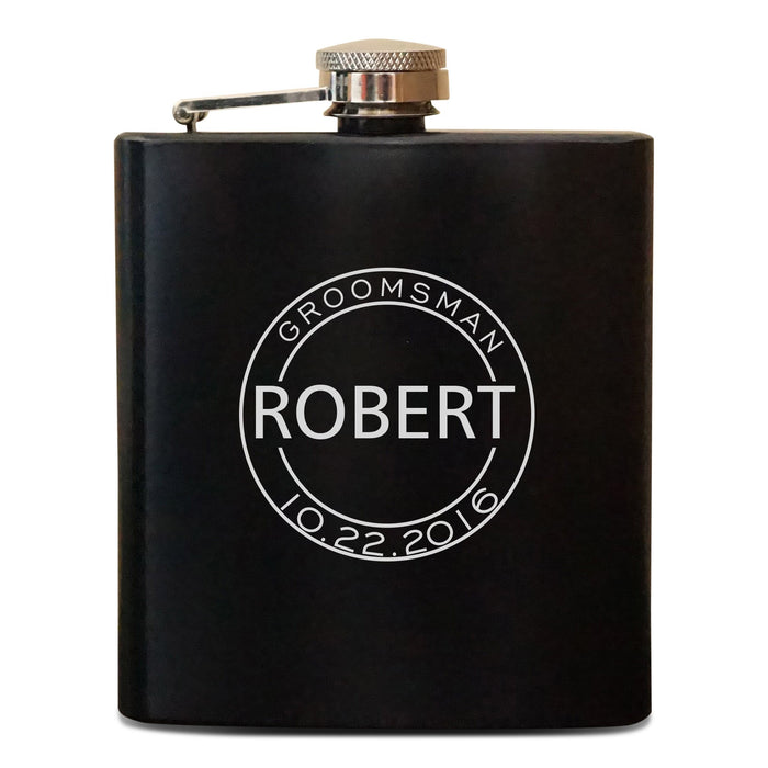 Personalized Groomsmen Flask (928)