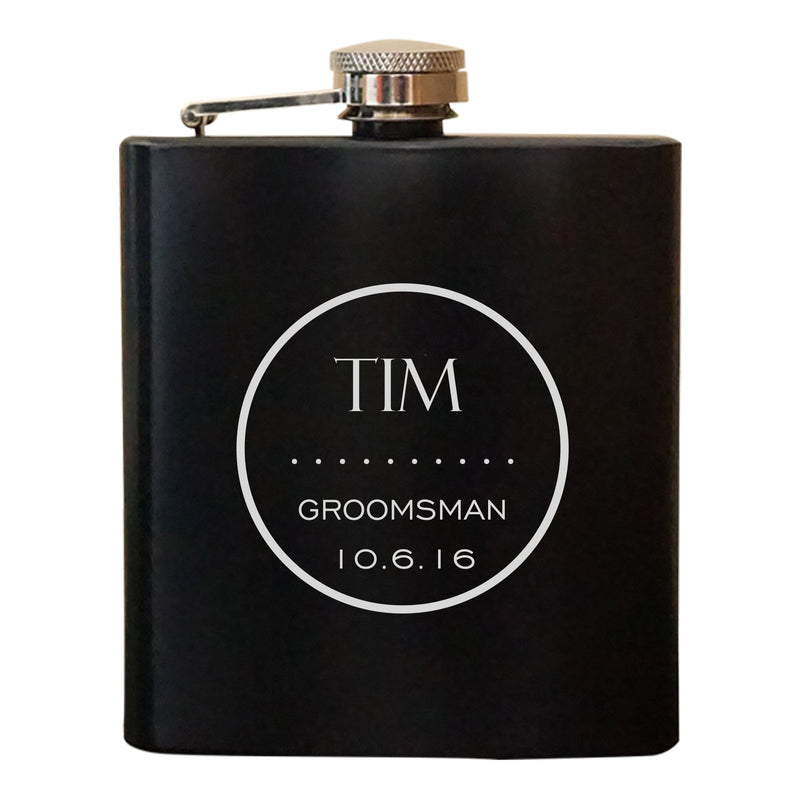 Personalized Groomsmen Flask (932)