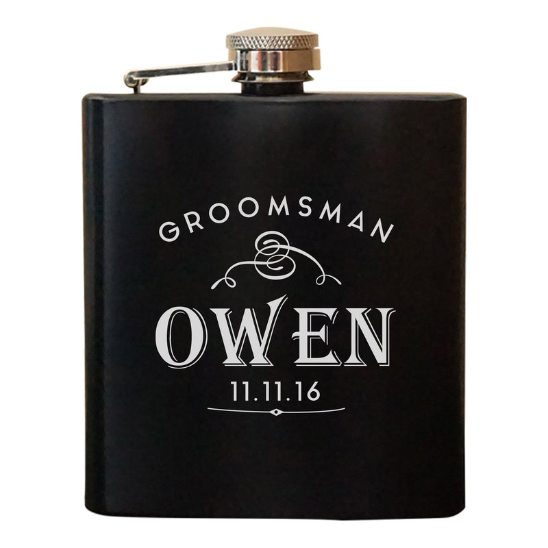 Personalized Groomsmen Flask (947)