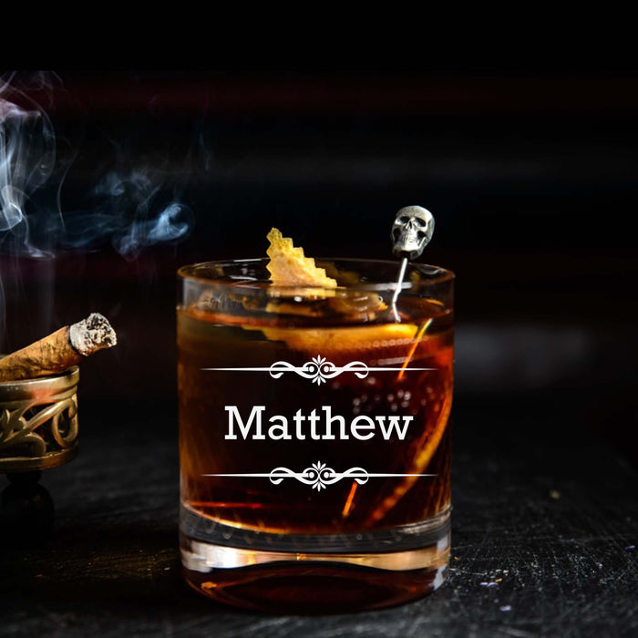Monogram Personalized Scotch Glass