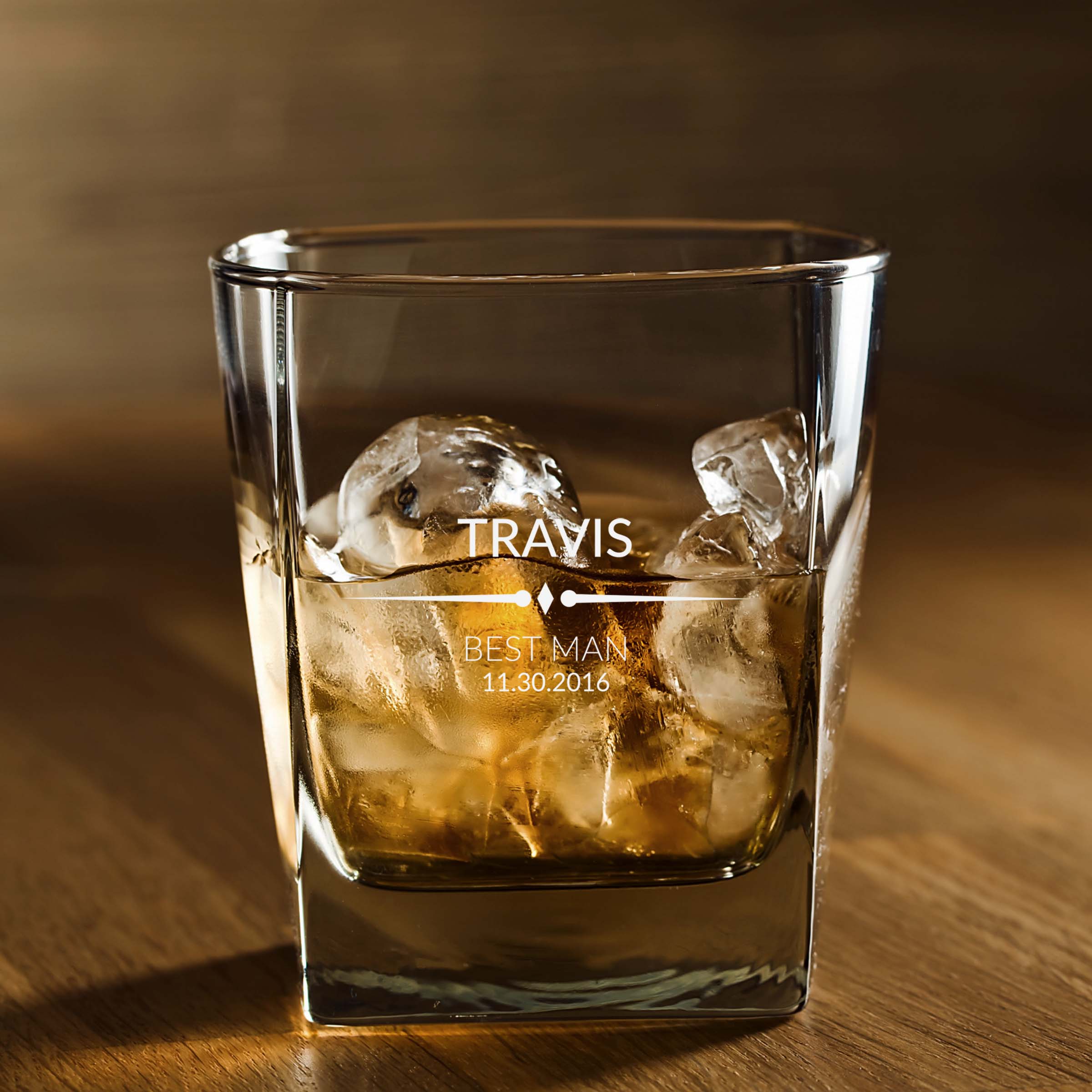 Best Man Personalized Scotch Glass