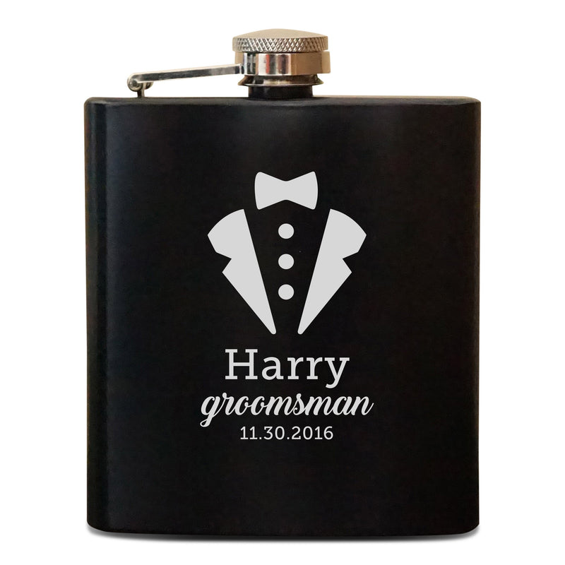 Personalized Groomsmen Flask (958)