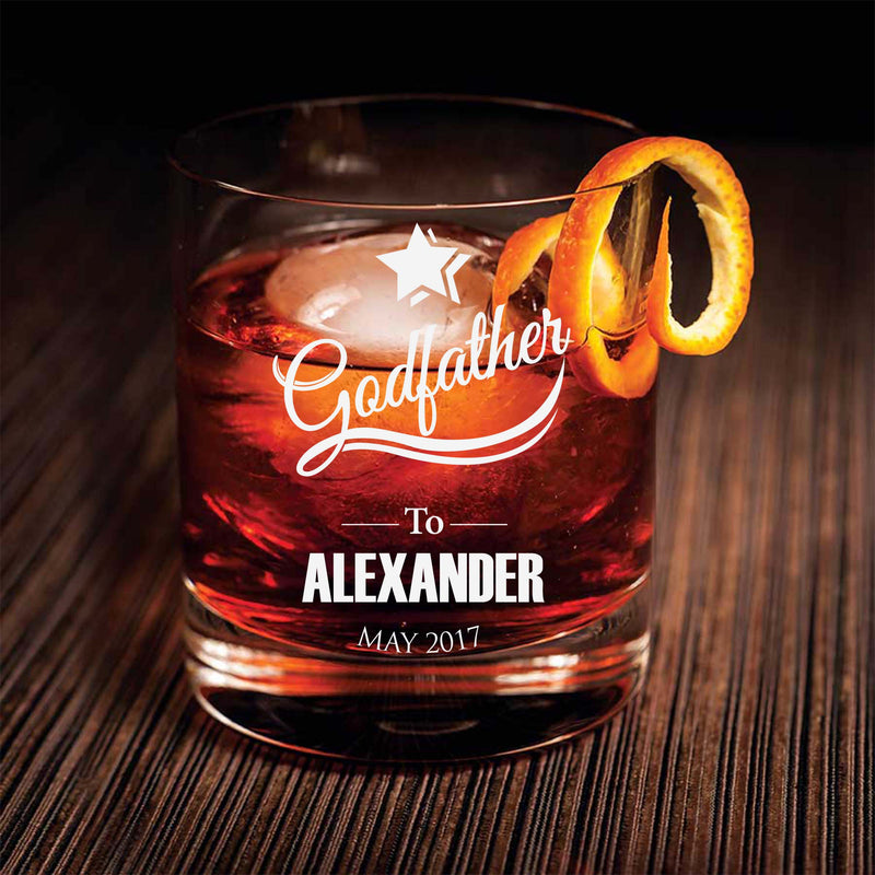 Godfather Personalized Scotch Glass