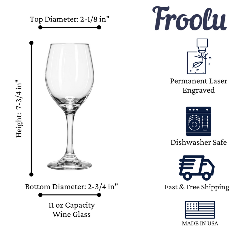 Simple Elegant Customized Wine Glass