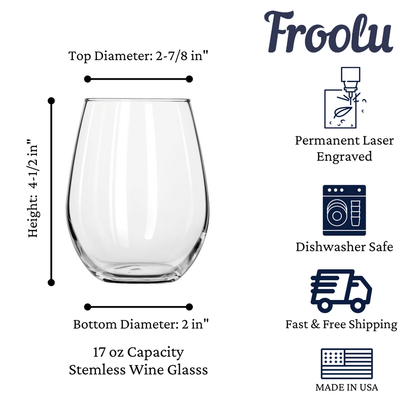 Customized Single Bridesmaid Wine Glass