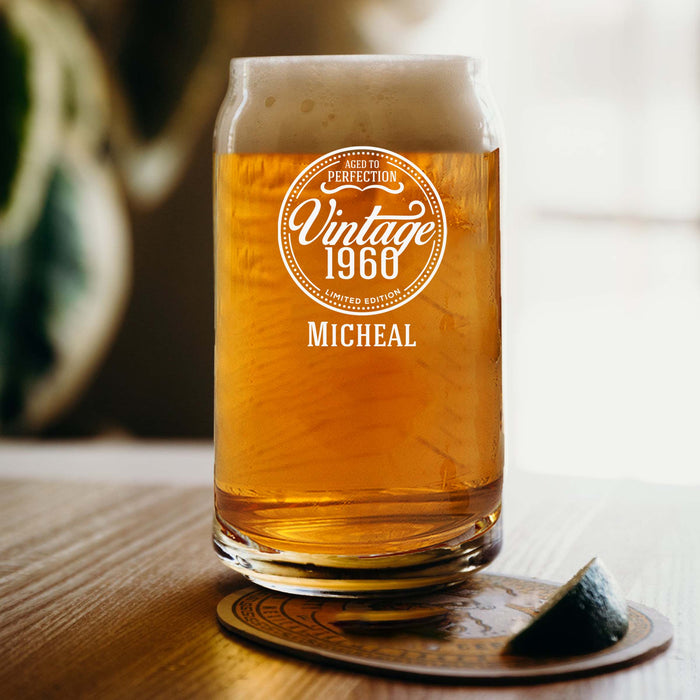 Etched Limited Edition Single Beer Glass