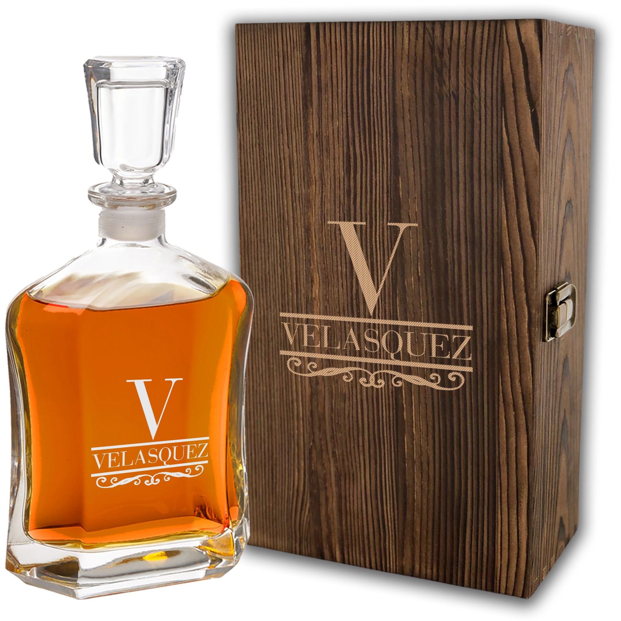 Premium Custom Whiskey Decanter w/ Box